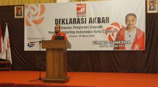 PSI Kota Cirebon Gelar Deklarasi Akbar, Giring Ganesha Hadir, Ini Yang Dikatakannya Soal Kursi DPRD