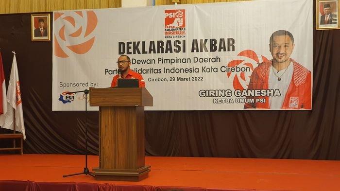  PSI Kota Cirebon Gelar Deklarasi Akbar, Giring Ganesha Hadir, Ini Yang Dikatakannya Soal Kursi DPRD