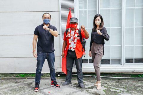  Keliling Indonesia untuk Kibarkan Bendera PSI, Armaya Siregar Tiba di Jakarta