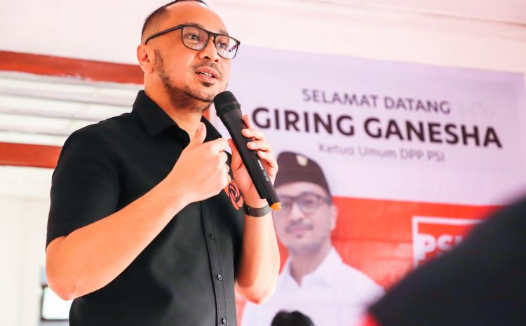  Giring Lantik Pengurus PSI Se-Aceh, Ini Pengurus DPW PSI Aceh dan Target Partai dalam Pemilu 2024